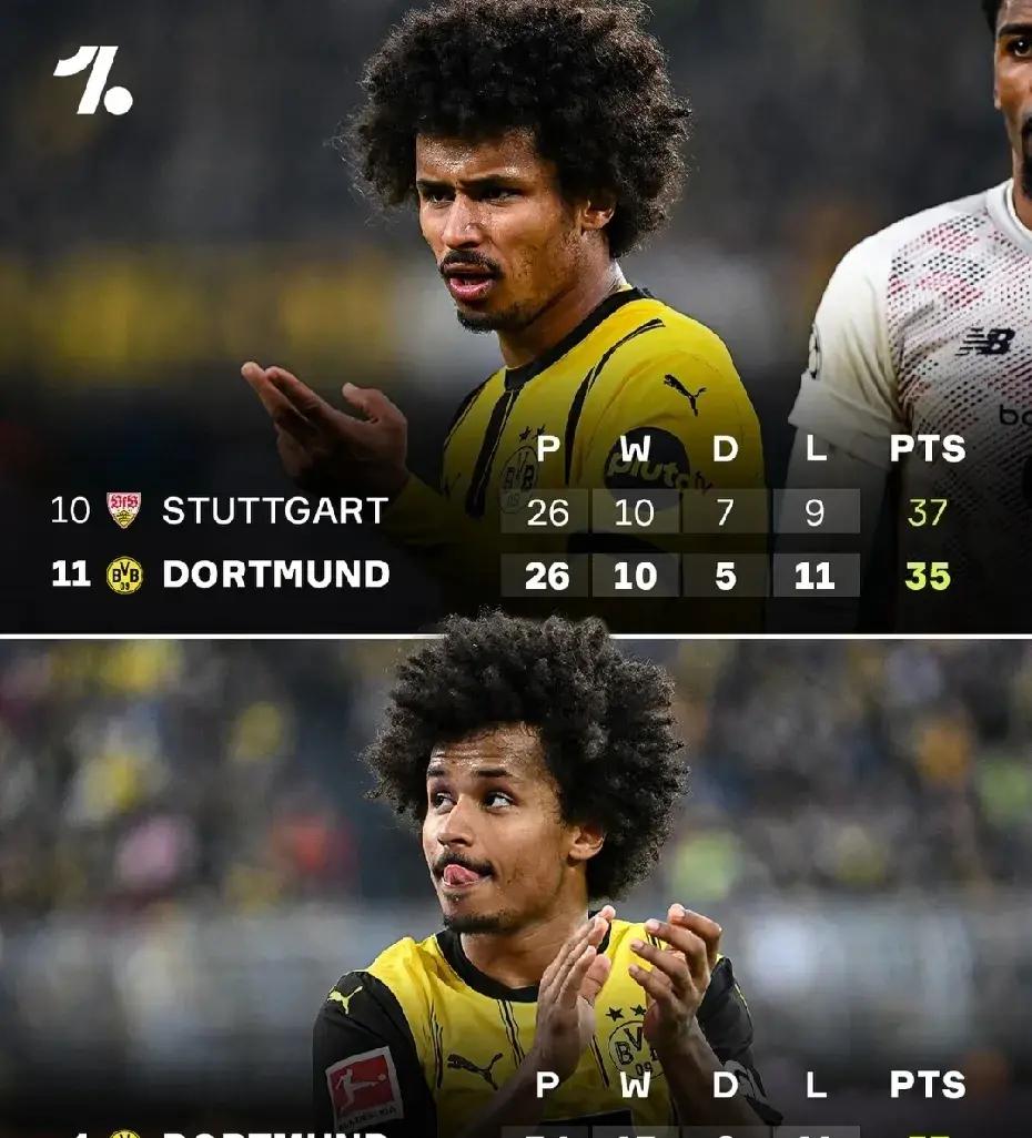 多特蒙德遭遇意外失利，球队动荡不安